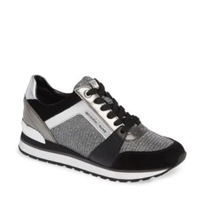 Michael Kors Billie Chain Mesh Trainers/Sneakers